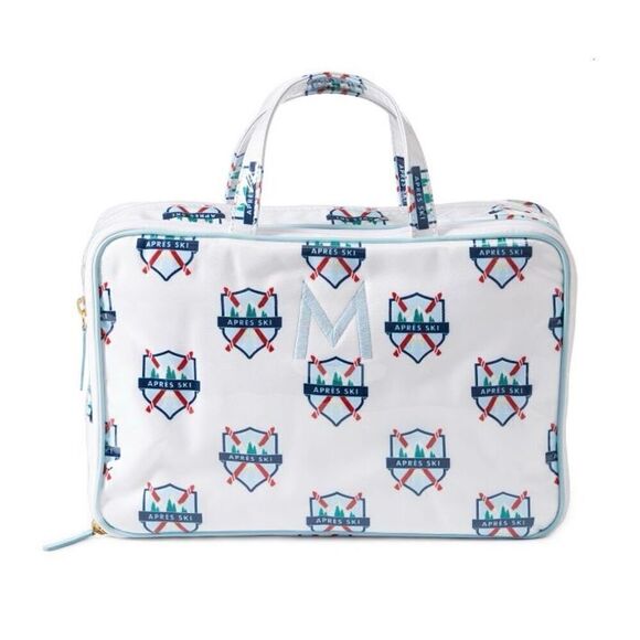 Mark & Graham Handbags - New Mark and Graham Clear Coated Travel Pouch Apres Ski Crest